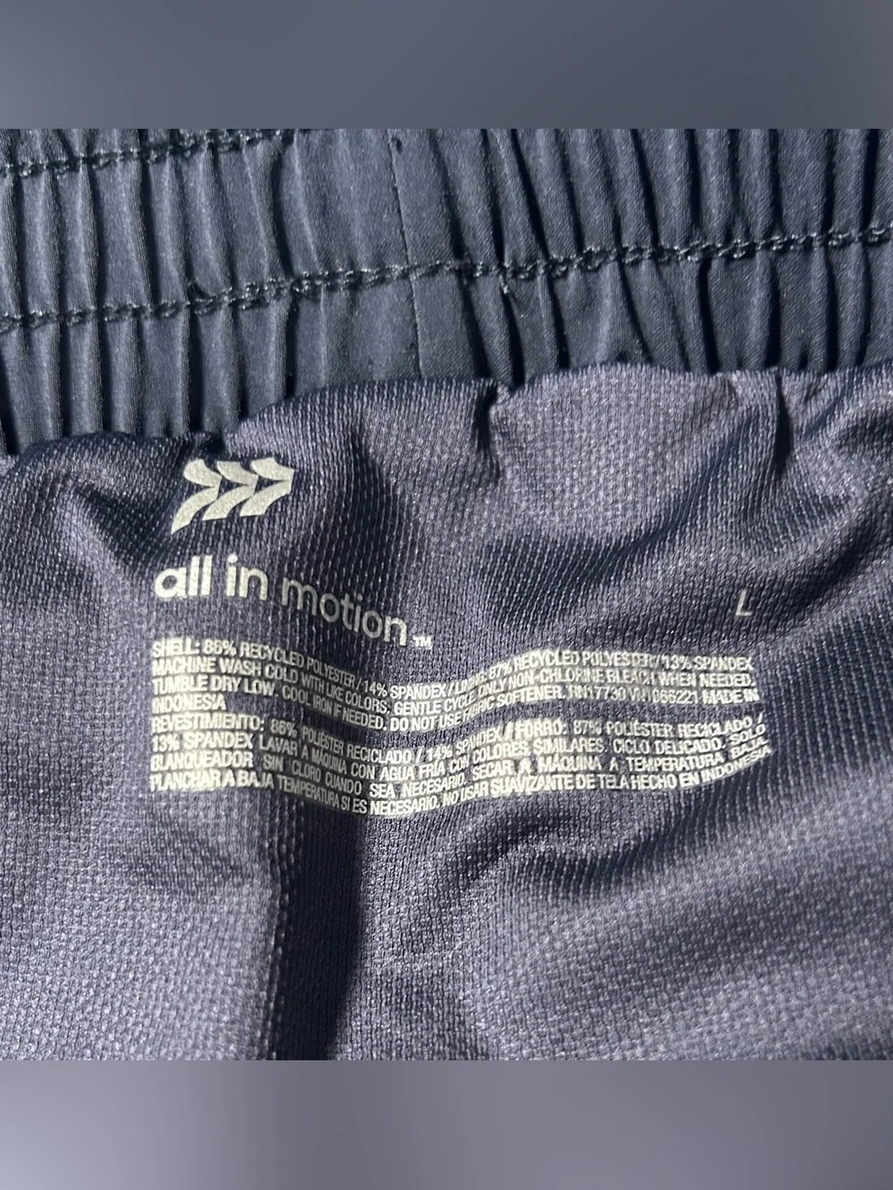 All In Motion Knit Waistband High Rise 2 in 1 Shorts Womens Large New - Picture 5 of 5